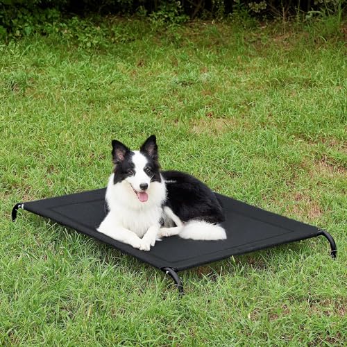 MOONPAI Cama para Perro,Cama Elevada para Perro,122 * 71 * 21cm Cama elevada refrescante para Perro con Marco de Metal,Apto para Uso Interior y Exterior,Dormir a tu Perro Alivia la ansiedad(XL)