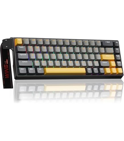 YoshiK！ JOMKIZ Teclado mecânico para jogos MCHOSE Jet 75, interruptor