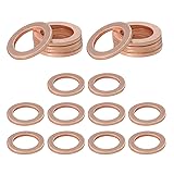Wevdn 20 PCS Oil Drain Plug Gasket, 14mm Cooper