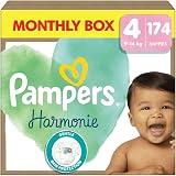Pampers Harmonie Nappies Size 4 174 Nappies 9kg-14kg Monthly Pack