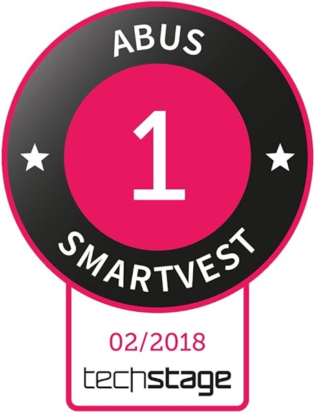 ABUS Smartvest Funk Alarmanlage App FUAA35001A  Basis Set   Zentrale App ffnungs  und Bewegungsmelder Fernbedienung und Zubehr   77442
