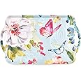 Pimpernel Colorful Breeze Collection Large Handled Tray | Serving Tray for Lunch, Coffee, or Breakfast | Made of Melamine for Indoor and Outdoor use | Measures 18.9" x 11.6" | Dishwasher Safe