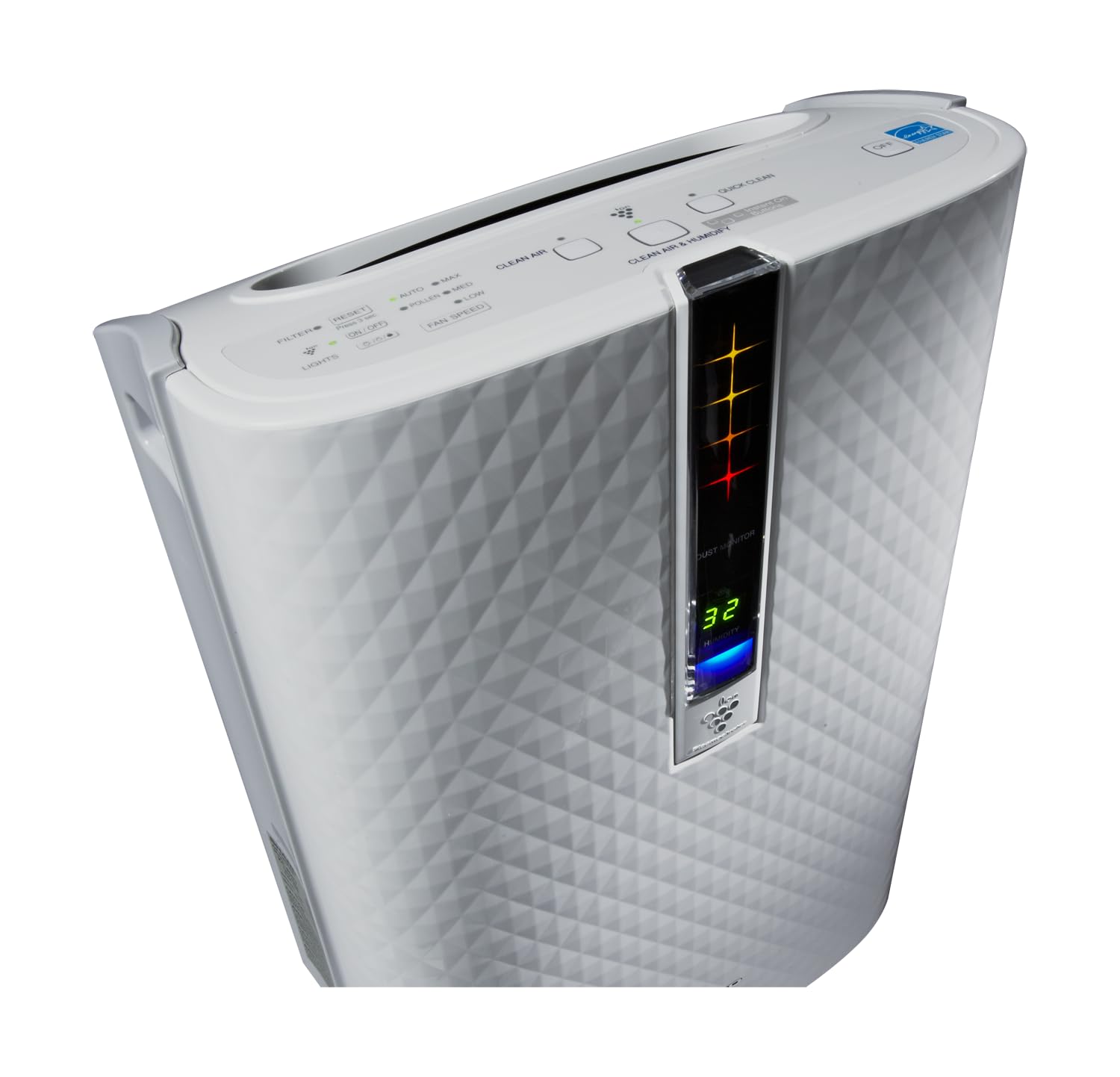 SHARP Air Purifier And Humidifier With Plasmacluster Ion Technology For Medium-Sized Rooms. Odor And True HEPA Filters For Dust, Smoke, Pollen, And Pet Dander May Last Up-To 5 years Each. KC850U