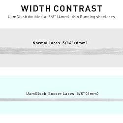 UamGlsob 5/32''(4mm) Soccer Shoe Laces for Soccer