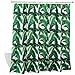 Aimjerry Wave Shower Curtain Fabric for Bathroom (White)