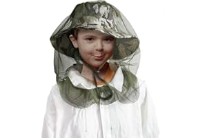 Kids Mosquito Net Fishing Hat, Luwint Insect Bug Repellent Netting Protection Sun Cap for Girls Boys Gardening Camping Hiking