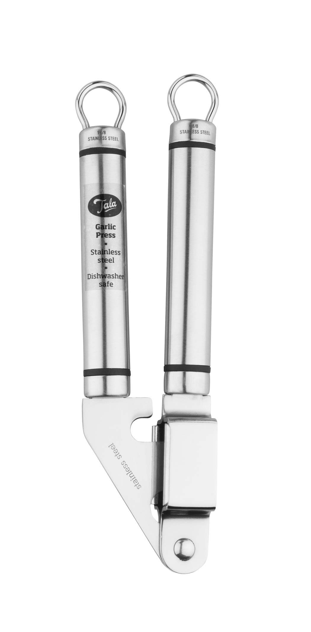 Tala Stainless Steel Garlic Press, Essential Tool with Ultra Fine Mesh for Crushing Garlic and Ginger for Cooking, Easy to Clean, Dishwasher Safe