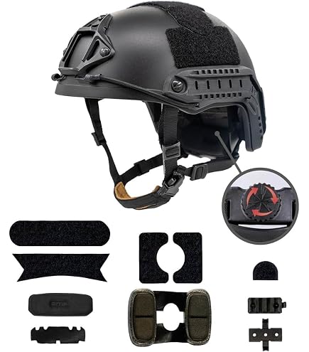 FMATAL GEAR FMA Maritime Simple Version Fast Helmet ABS for Airsoft Helmets Tactical Helmet Paintball Outdoor Sports Hunting Shooting (BK, M/L) : Sports & Outdoors