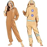RONGTAI Unisex Adult Costume One Piece Pajamas Overall Halloween Costume Christmas Sleepwear Jumpsuit