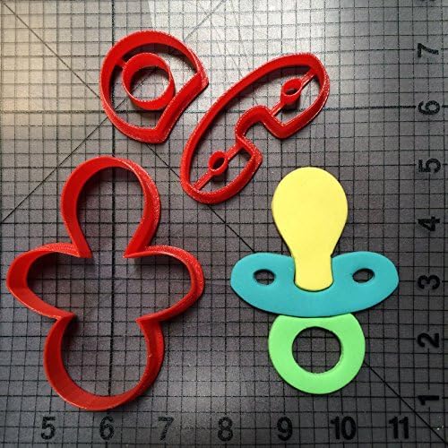 Baby Shower Baby Pacifier Model 1 Cookie Cutter Set 2 Inches