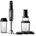 Philips ProMix Viva Collection Handblender, 300W Blending Power, SpeedTouch, Easy & Intuitive, On-the-Go Tumbler, Black & Stainless Steel, (HR2629/91)