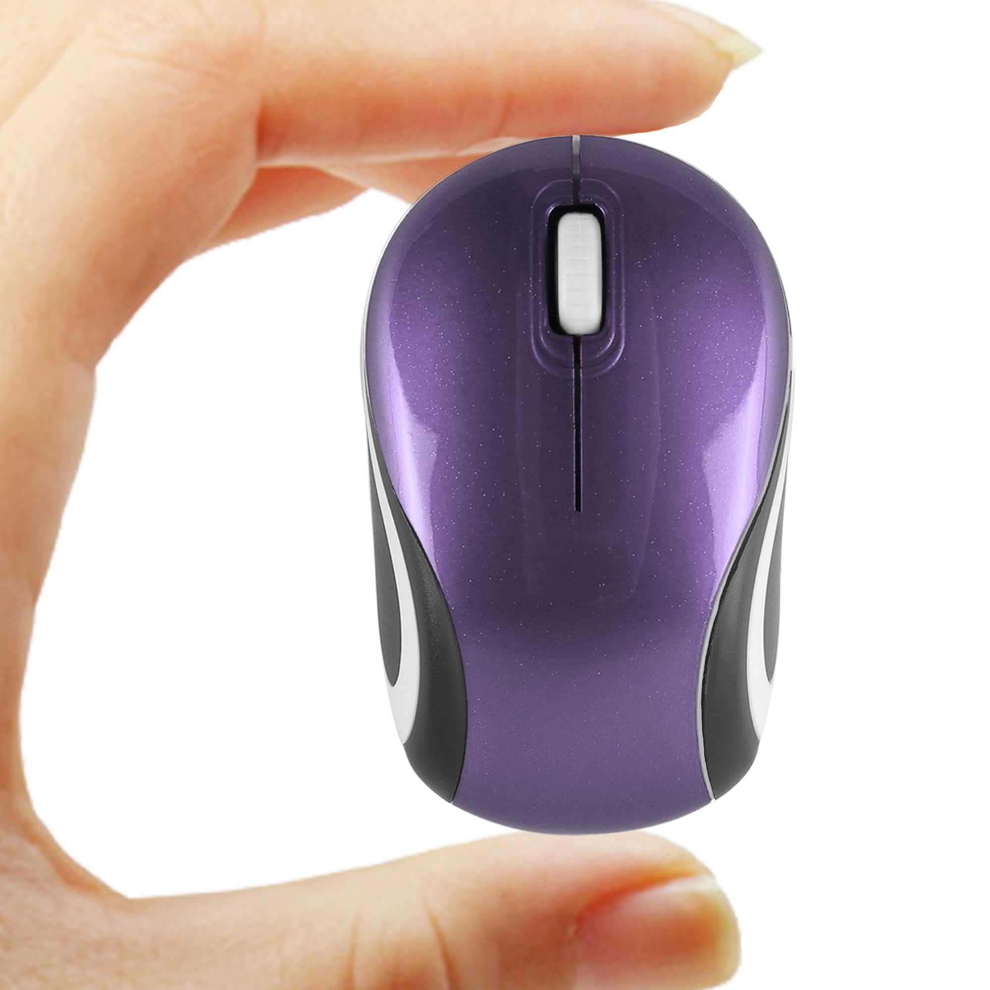 Photo 1 of Wireless Mouse-Cute Mini Computer Mouse for Laptop-Small Size Pocket Portable Compact Travel USB Optical Mice 3 Buttons 1000 DPI Cordless Mouse for PC Computer Notebook MacBook Kids Girl Gift(Purple)
