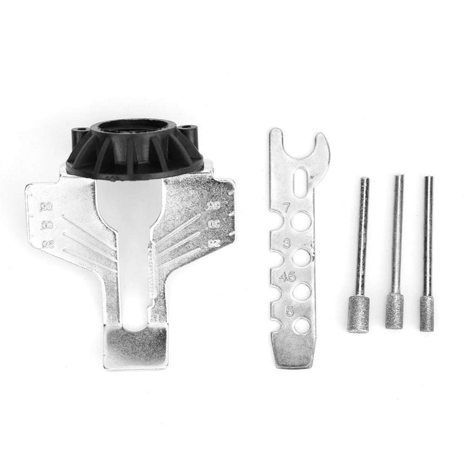 Drill Bit Sharpener, Chainsaw Sharpening Attachment, Sharpening Attachment Chain Saw Grinding Polishing Tool Accessory for Chainsaw Sharpener