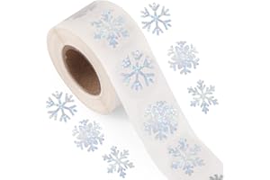 Lot de 500 autocollants de Noël imperméables et décoratifs pour enveloppes, journaux, cadeaux, travaux manuels, fournitures d