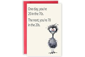 Wonninek Funny 70th Birthday Card Gift, Happy 70th Birthday Decorations for Women Men, Birthday Decorations for Grandma, Gree