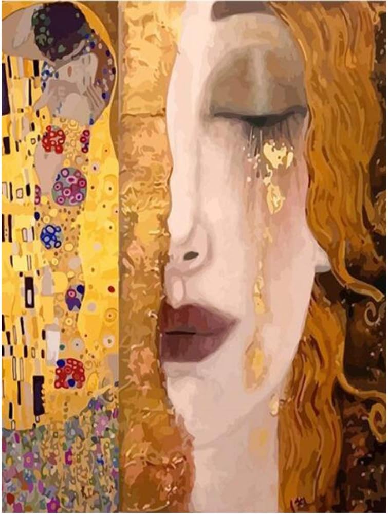 Paint By Number Kits for Adult,DIY Oil Painting for Kids,Portrait Painted Handmade Art on Wall (60x75cm-WithoutFrame)