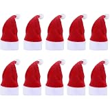 FINGOOO Mini Red Santa Claus Hats 