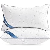 Atarashi 12x20 Outdoor Pillow Insert - Waterproof Lumbar Pillow Inserts - Decorative Throw Pillows for Couch Sofa Bed Patio Furniture - Pack of 2