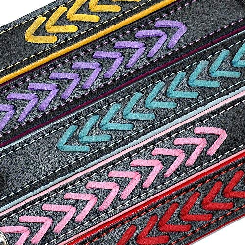 Assyrian Custom Leather Dog Collar Personalized Engraved Puppy Cat Dog Tag Collar With Nameplate For Small Medium Large Dogs (Size S)