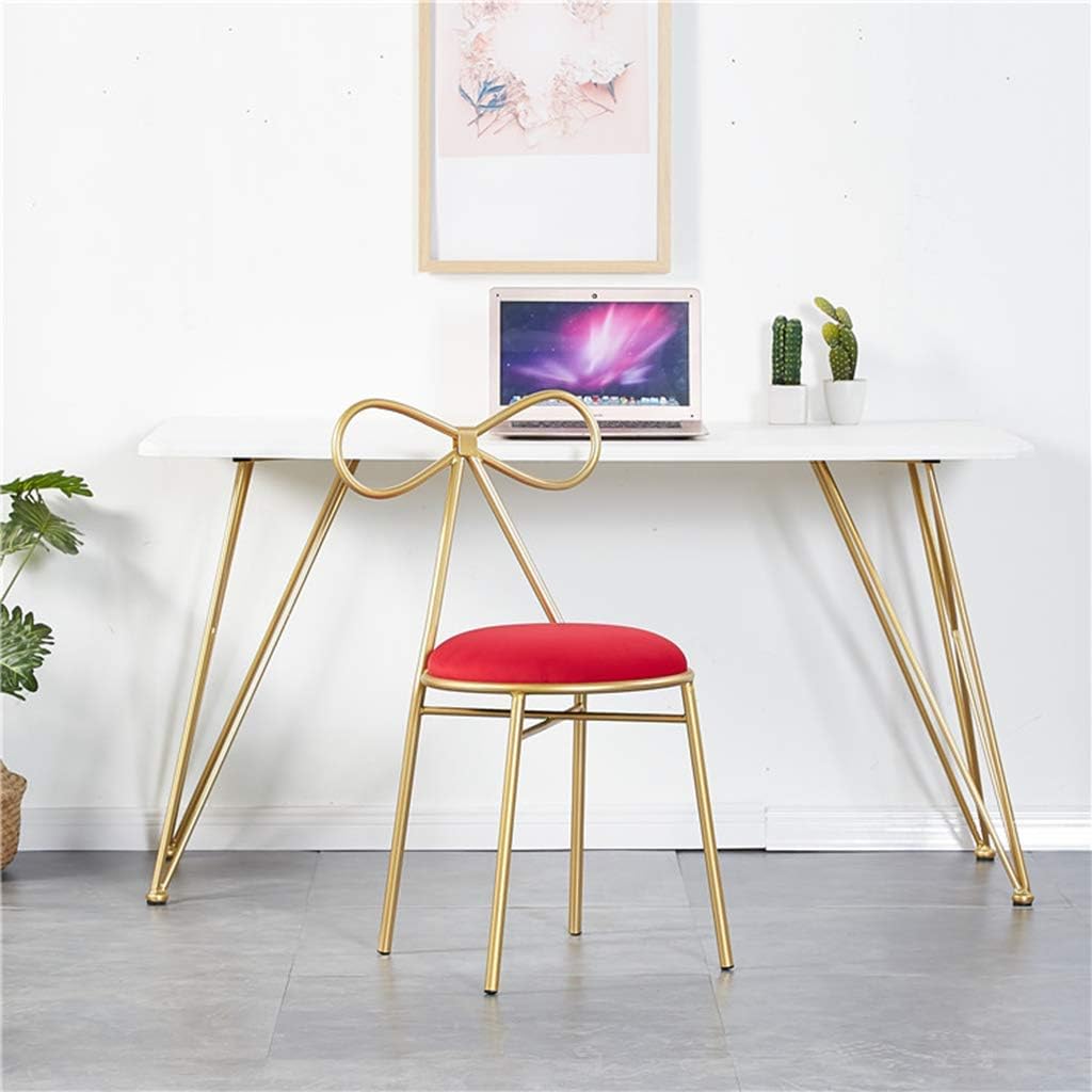 Butterfly Knot Chair Nordic Light Luxury Iron Dining Chair Simple Front Desk Fashion Chair Lounge Chair