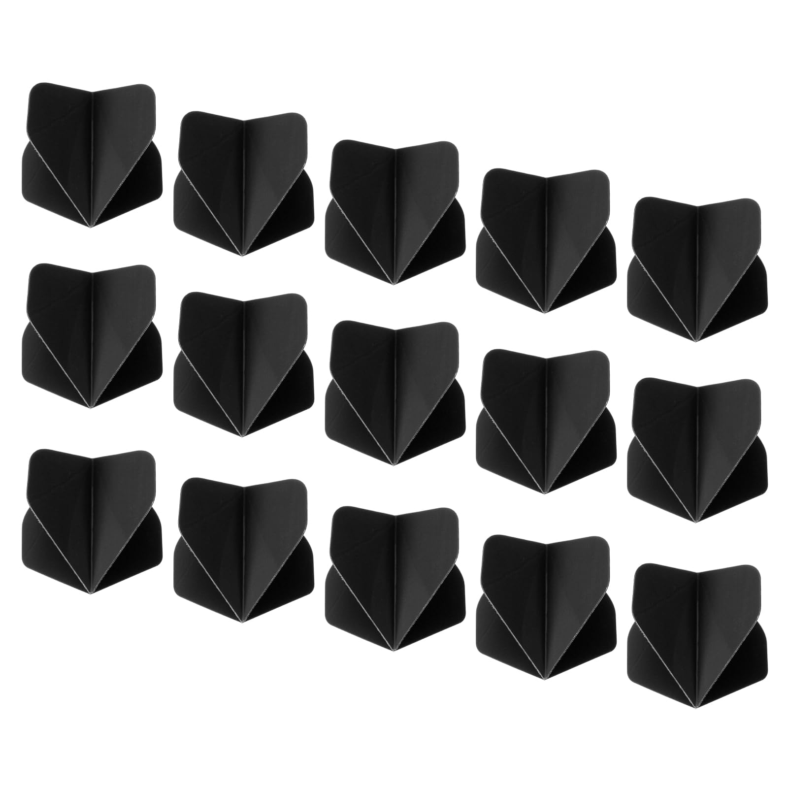 M METERXITY 30 Pack Standard Dart Flights - Flight Thick Flights Apply to Soft Tip Steel Tip (Black)