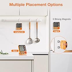 Digital Dual Kitchen Timer, 3 Channels Count