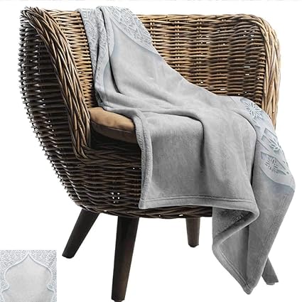 Amazon Com Ewaskyonline Pale Blue Couch Blanket Arabesque Style