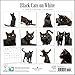 2019 Black Cats on White Calendar