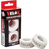 Velox Rim Tape, White, 16mm x 2m (2-Pack) | Velox 16mm Cotton Rim Tape Pair - Universal, Heat &amp; Pressure Resistant