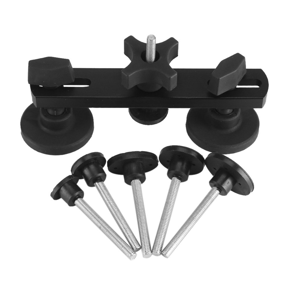 5Pcs Dent Puller Kit, Auto Body Dent Repair Kit with Slide Hammer T bar and Black Bridge Dent Puller for Car Dent Removal, Minor Dent and Deep Dent Removal