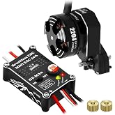 GOUPRC Upgarde 30A Brushless Esc &amp; 2204 2400KV Brushless Outrunner Motor with Transmission for SCX24 RC Crawler Axial 1/24 RC Car Truck Black