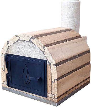 Pur Schamotte Genua Basic Mit Stahltur Pizzaofen Bausatz Mit Anleitung Holzbackofen Steinofen Selber Bauen Garten Amazon De Garten