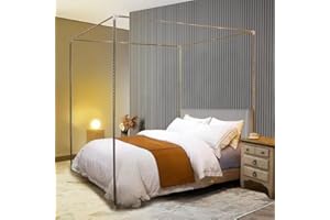 Stainless Steel Canopy Mosquito Netting Canopies Frame/Post Twin Full Queen King Size (Twin XL)