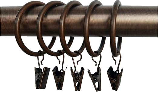 Amazon Com Xin Store 40 Pack Copper Metal Curtain Rings With