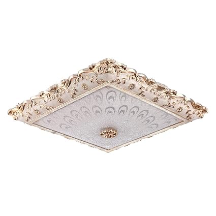 Jzx Ceiling Spotlight French Style Resin Ceiling Lamp Led Dimmable