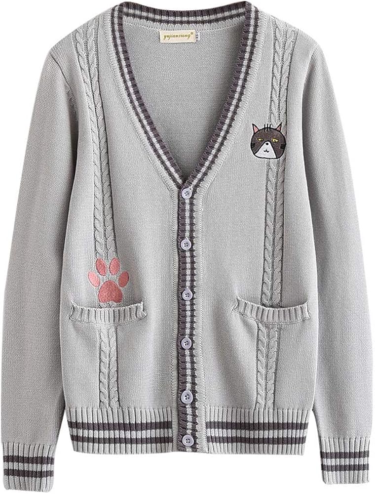 cat cardigan sweater