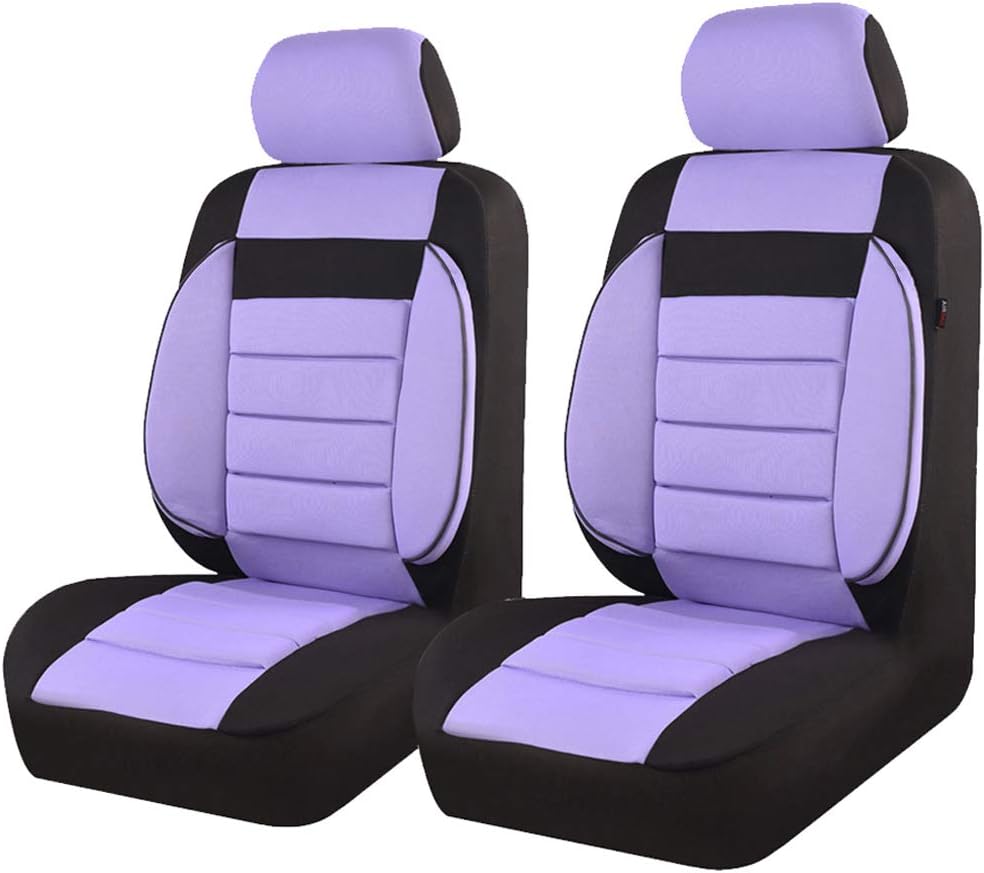 CAR PASS 6PCS Elegance Universal Fit Two Front Car Seat Covers Set