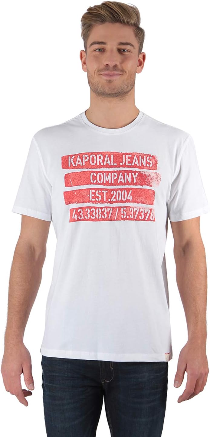 Kaporal Jeans - Short Sleeve t-Shirt for Men Kaporal POPEK White