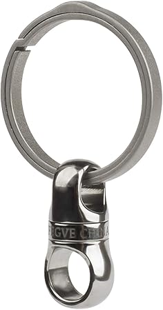 Amazon Tisur チタン キーリング 車キーホルダー メンズ スマートキー 金具 360 回転コネクタ 紛失防止 コネクタ1個 サイドプッシュリング 1個 キーケース キーホルダー 車 バイク