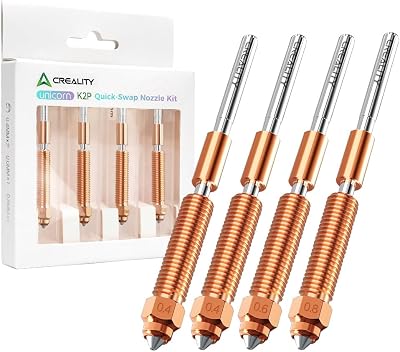 Creality K2/K2 Plus Hi Combo Nozzle Set 0.4/0.6/0.8mm Titanium Copper Hardened