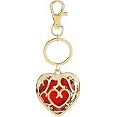 QLUYCKW Rhinestone Heart Keychain for Women Dainty Sparkling Heart Key Ring Handbags Valentine's Day Charms Accessories