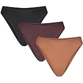 NEGATIVE Underwear – French Cut Cotton Underwear for Women – French Cut Brief – Soft, Stretchy and Cheeky - 3 Pack