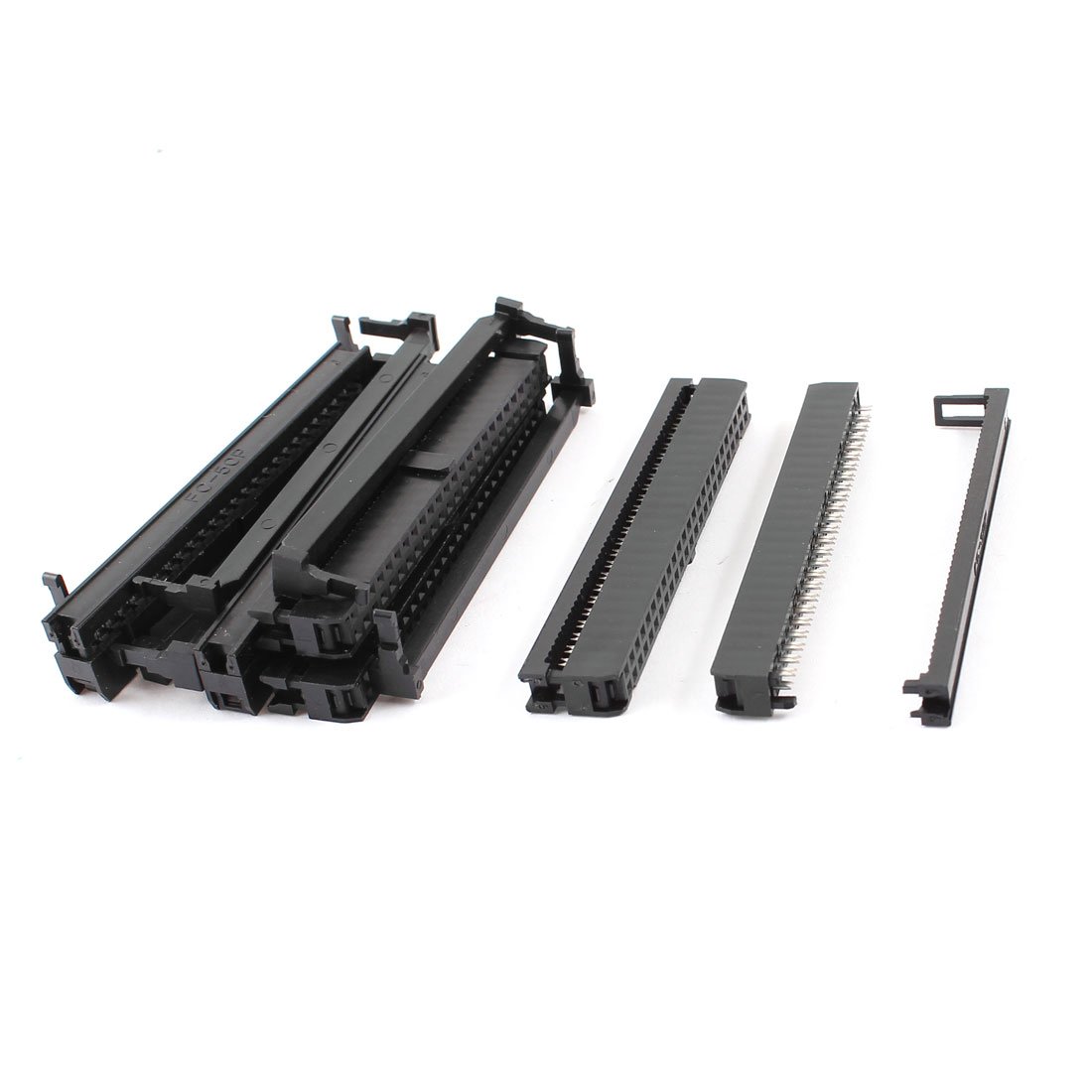 sourcing map 6 Pcs IDC Cable Connector FC-50P 50Pin Female Header 2.54mm Pitch