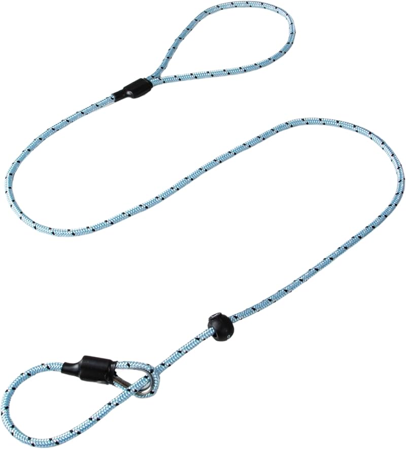 Dog & Field Pro Trialler Slip Lead Blue 120cm Anti Tangle No Harness
