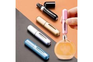 5pcs Mini Perfume Travel Bottle, Refillable Perfume Atomiser, Spray Bottles, Portable for Travel Holiday, Outdoor Activities and Business(5ML)