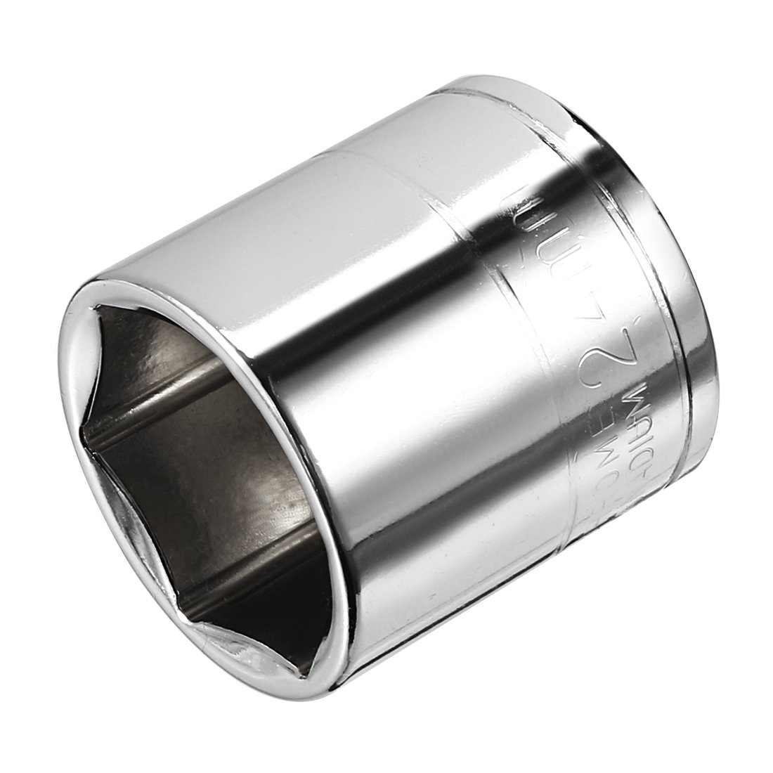 Sourcingmap 3/8-Inch Drive 24mm 6-Point Shallow Socket, Metric, Cr-V