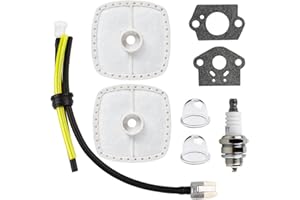 HPENP Repower Kit with Air Filter Primer Bulb Gasket for Echo String Trimmer SRM225 SRM210 SRM2100 SRM230 GT200 GT225 PAS225 PB200 PB250 PB250LN PB201 Blower PE200 PE2100 PE211 ES210 ES2100 ES250