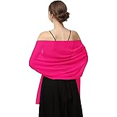 Baoqiya Women's Shawls and Wraps for Evening Dress Chiffon Shawl Soft Elegant Silky Pashmina Wedding Bridal Scarf