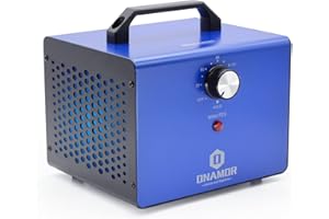ONAMOR Ozone Generator 20000 mg/h - High Capacity Ozone Machine Eliminating Odors Area up to 4000 Square Feet, Ozone Generators for Home, Basement, Smoke, and Pet Room. (All Metallic Blue)