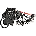 Seismic Audio SACB-16x4x25 16-Channel XLR Low Profile Circuit Board Snake Cable, 25-Feet